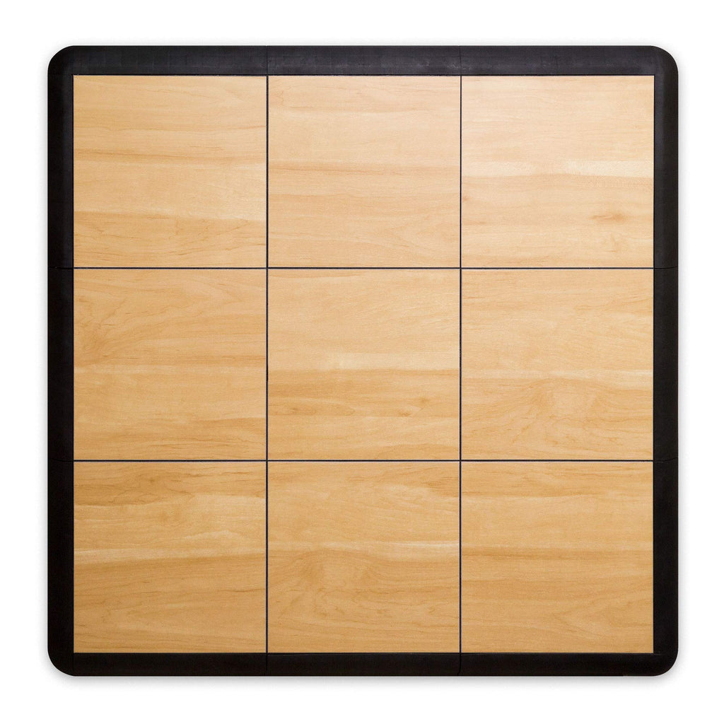 Portable Dance Floor, Interlocking Dance Floor Tiles, Lightweight Plastic Modular Kit (3' X 3'), Light Maple Finish
