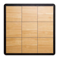 Portable Dance Floor, Interlocking Dance Floor Tiles, Lightweight Plastic Modular Kit (3' X 3'), Light Maple Finish