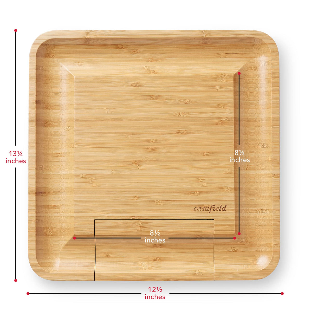 Bamboo Cheese Board and Knife Gift Set, Wooden Charcuterie Board Meat and Cheese Platter for Entertaining