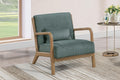 32" Plush Comfort Modern Mid-Century Tufted Armchair - Soft Fabric, Angled Back Legs & Accent Pillow s & Cozy Nooks