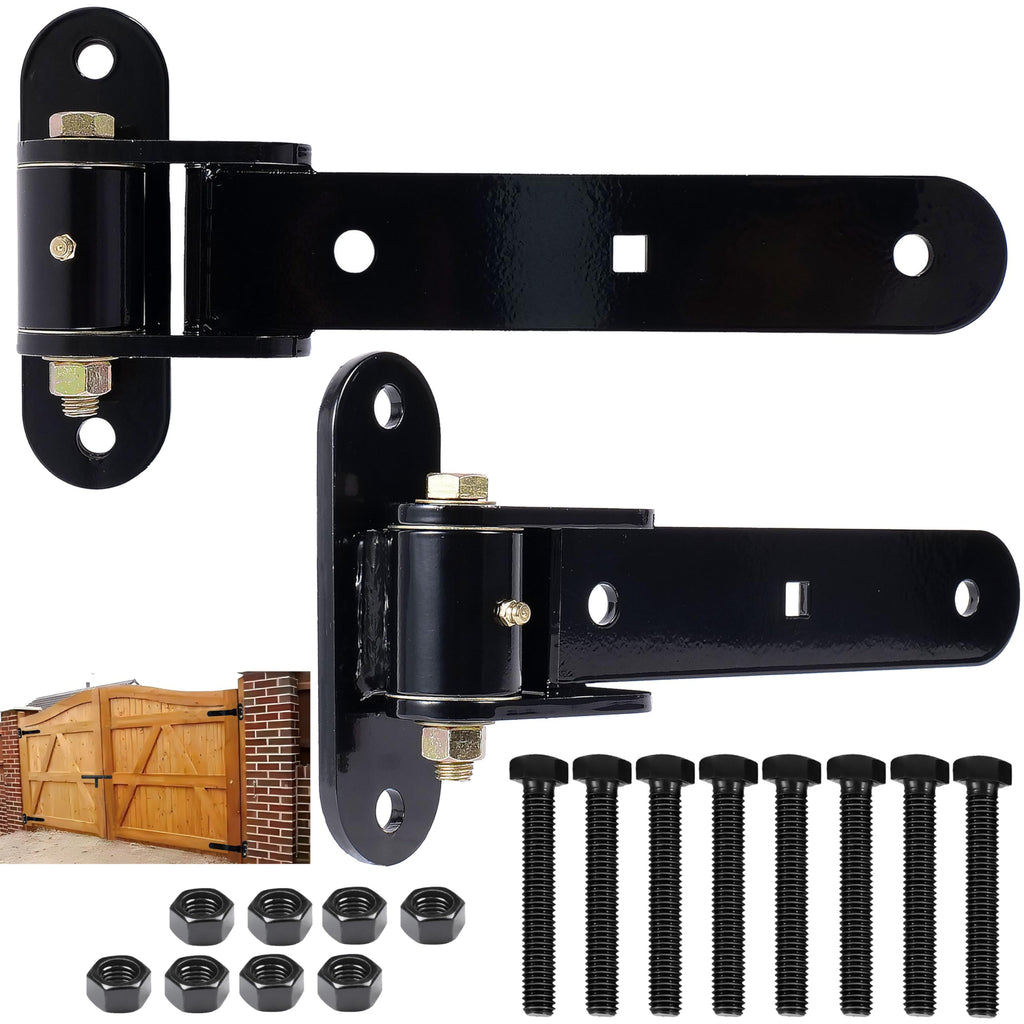 13" Heavy Duty Gate Hinges, 900 LBS Load Capacity, Thickened Solid Steel