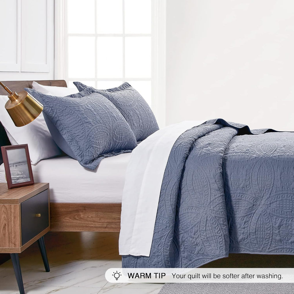 Quilts for Bed Blue Bedspreads - Soft Bed Summer Lightweight Bedspread Comforter