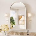 Arched Medicine Cabinet with Mirror 20" x 32", Brushed Nickel | Assembly Required, Surface Mount Medicine Cabinet