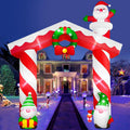 10FT Christmas Inflatable Gnomes and Santa Arch Outdoor Decoration