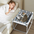 Bedside Cosleeper Dog Bed with Guardrail, 3-Fence Height Elevated Bed Dog