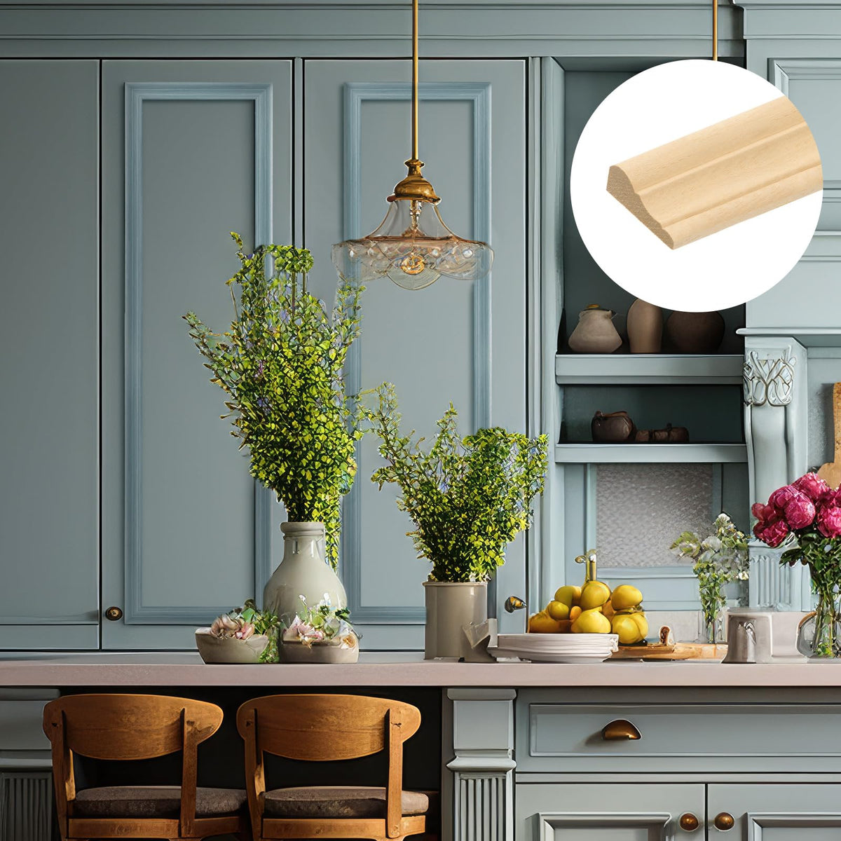 12 Pcs Decorative Wood Trim Molding, DIY Trim, 15.8" X 1.6