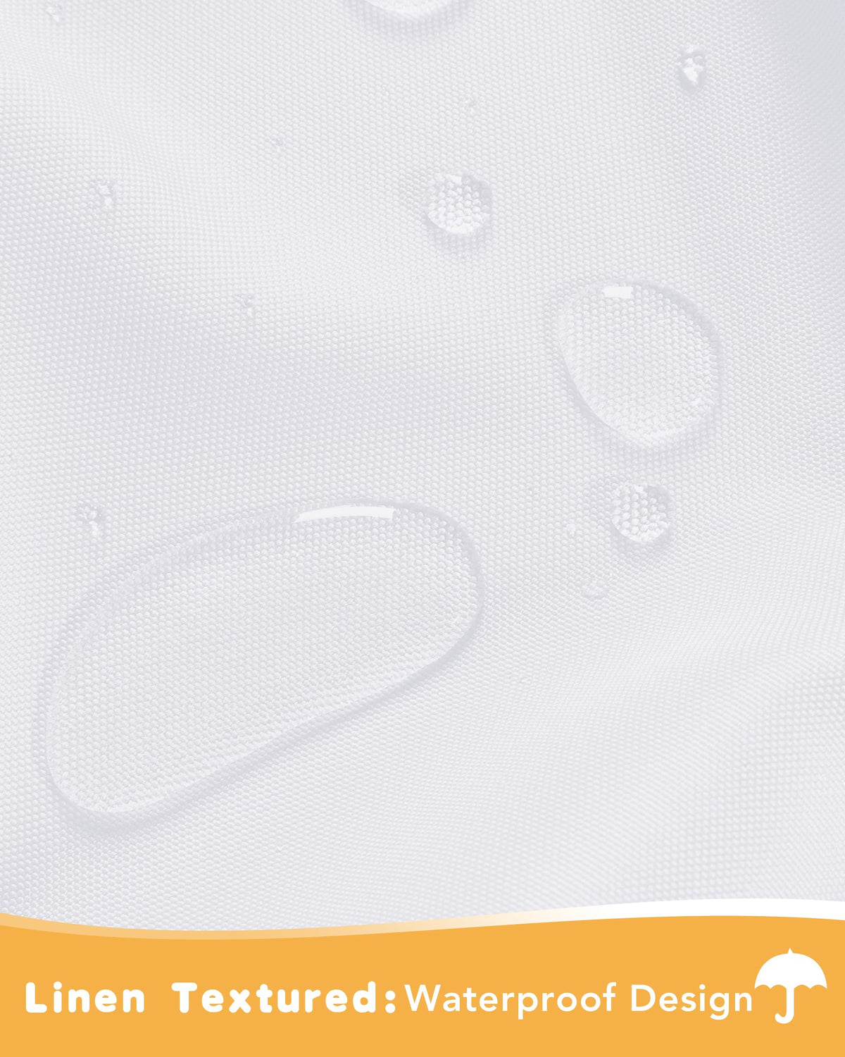 White Outdoor Curtains Waterproof 4 Pcs 54x120 Inch
