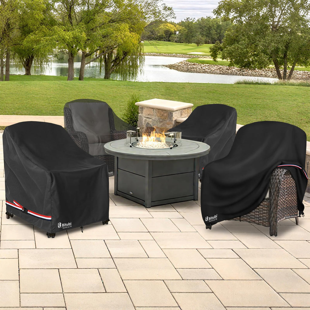 Waterproof, Lounge Deep Seat Cover Fits Up to 32W x 34D x 34H inch, Heavy Duty Outdoor Lawn Patio Furniture Cover (2