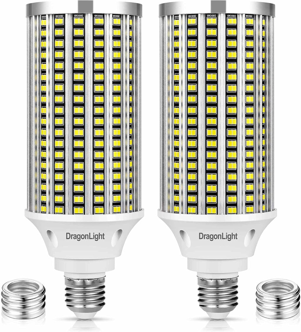 60W LED Corn Light Bulbs 6000K Daylight 7200Lumens, 2 Pack