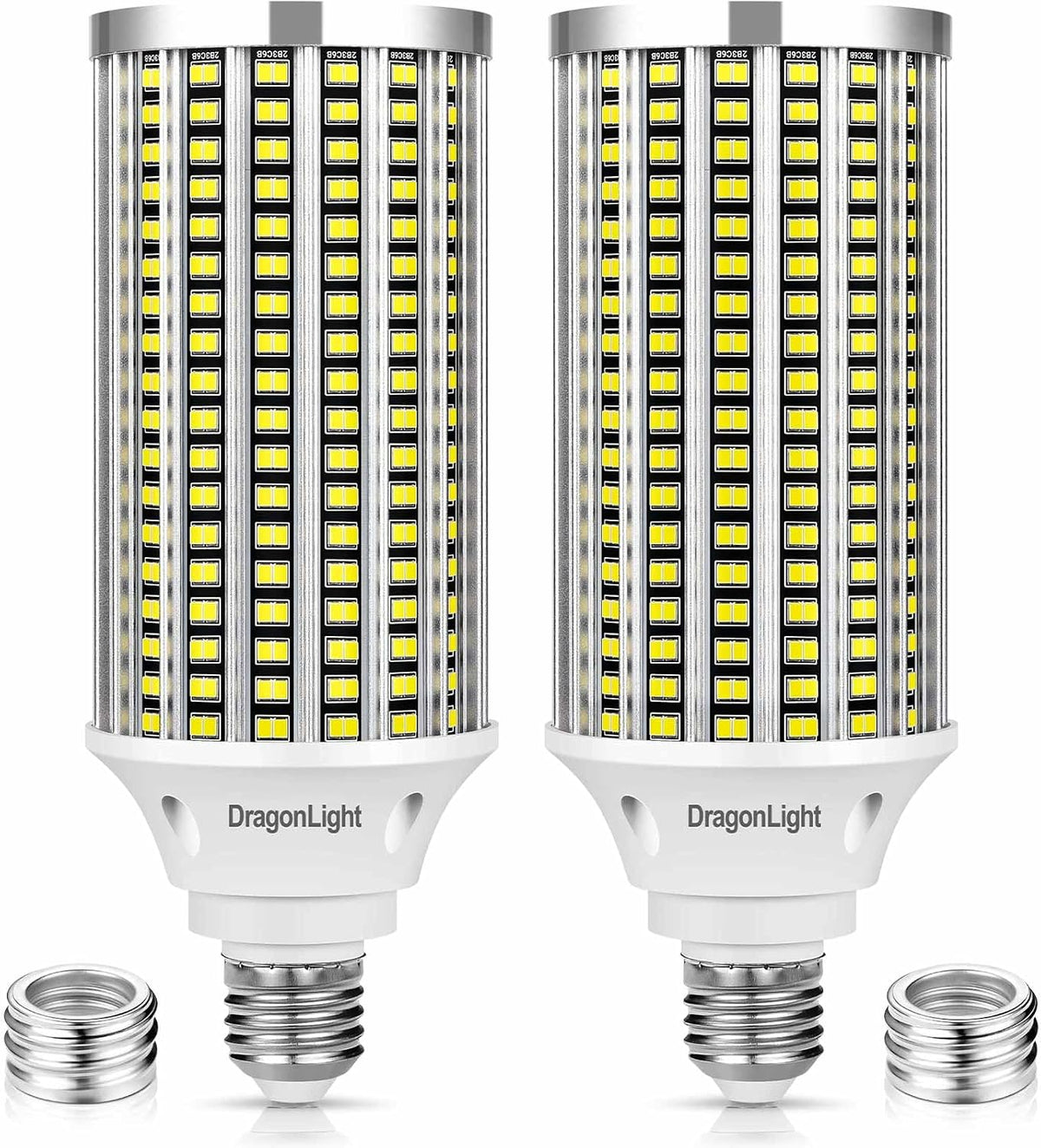 60W LED Corn Light Bulbs 6000K Daylight 7200Lumens, 2 Pack