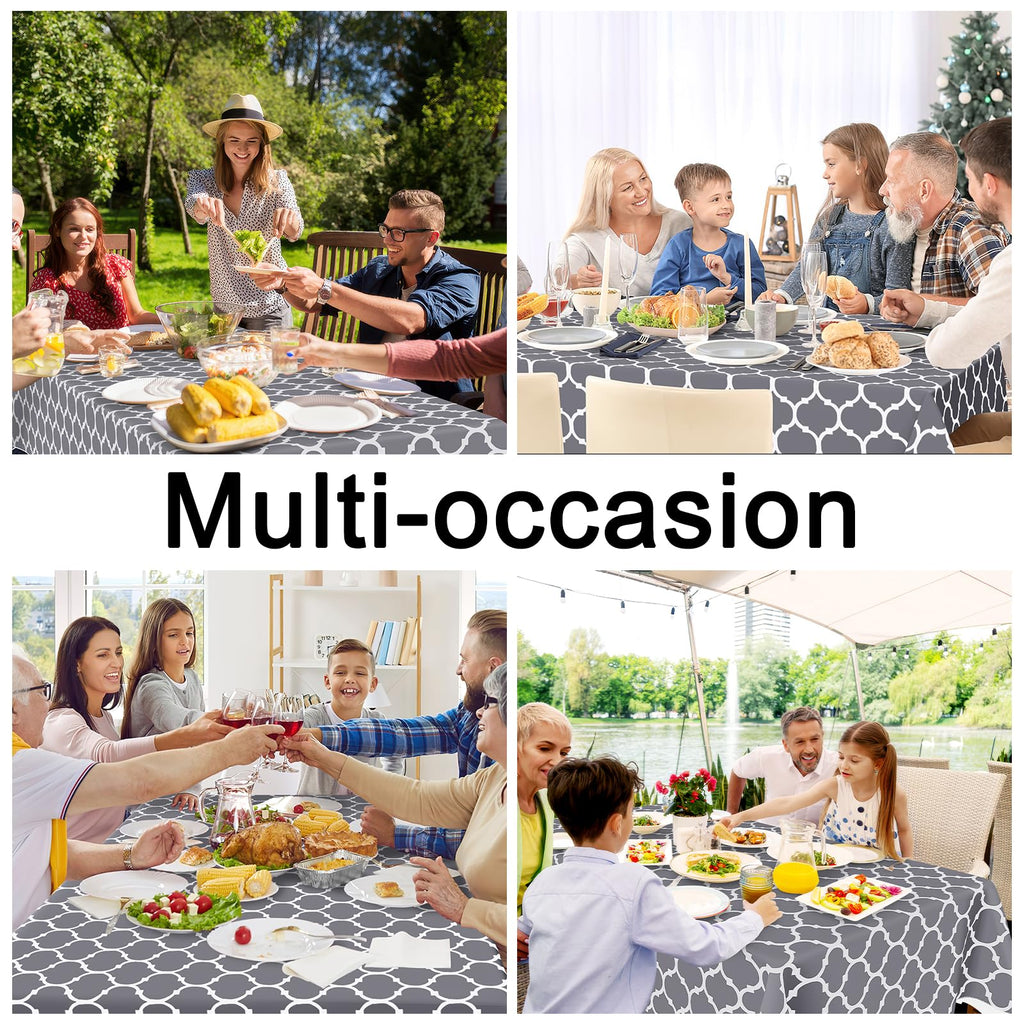 Rectangle Table Cloth, Flannel Backed Vinyl Tablecloth, 54"x108"