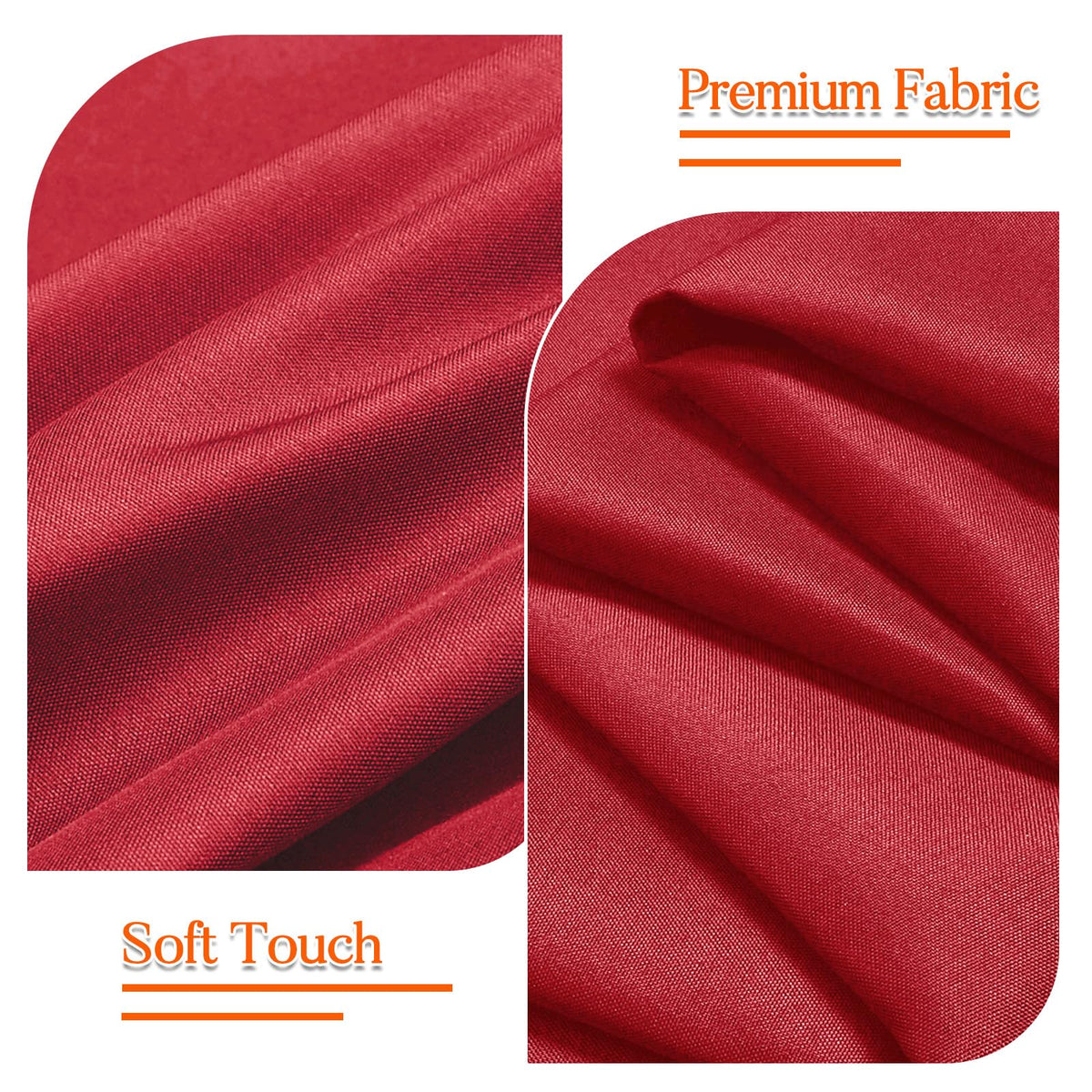 10 Pack Red Tablecloth 60 x 102 Inch for 6 Foot Rectangle Tables
