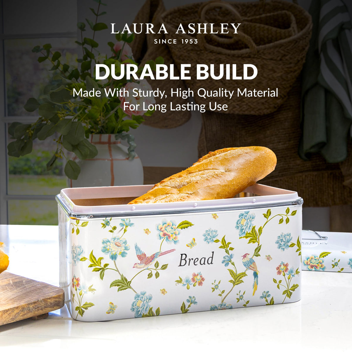 Elveden White Large Countertop,Breadbox