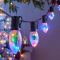 C9 LED Christmas Lights Outdoor, 45 Ft C9 String Lights with 40 Shatterproof LED Bulbs, 3 Light Mode, Connectable