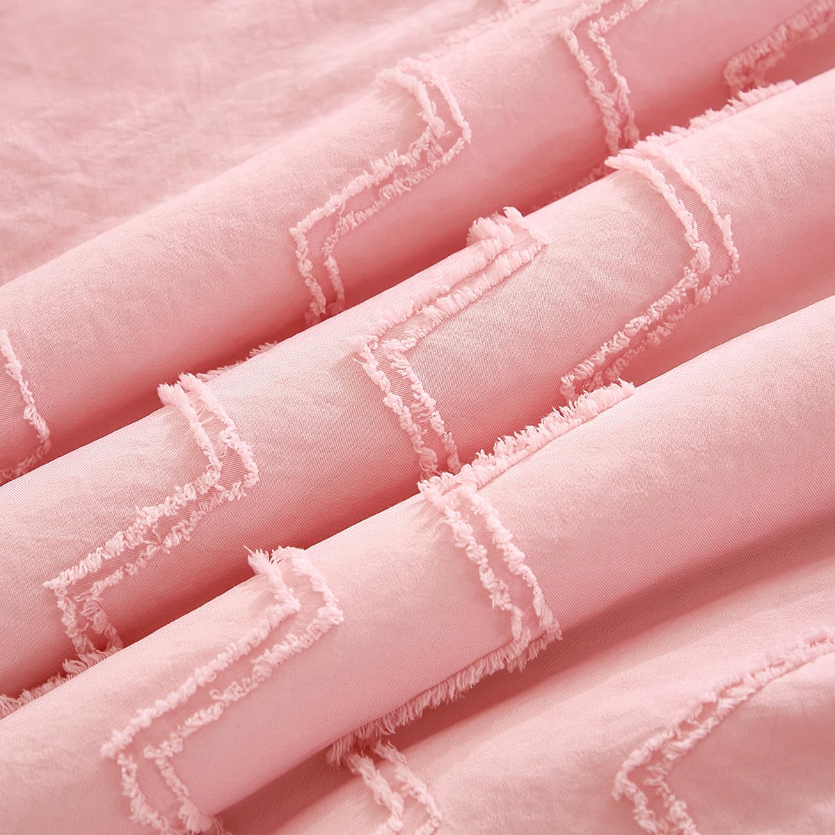 3-Piece Tufted Ruffle Crib Bedding Set for Girls - Ultra Soft Baby Bedding Set Includes Boho Crib Comforter, Sheet &