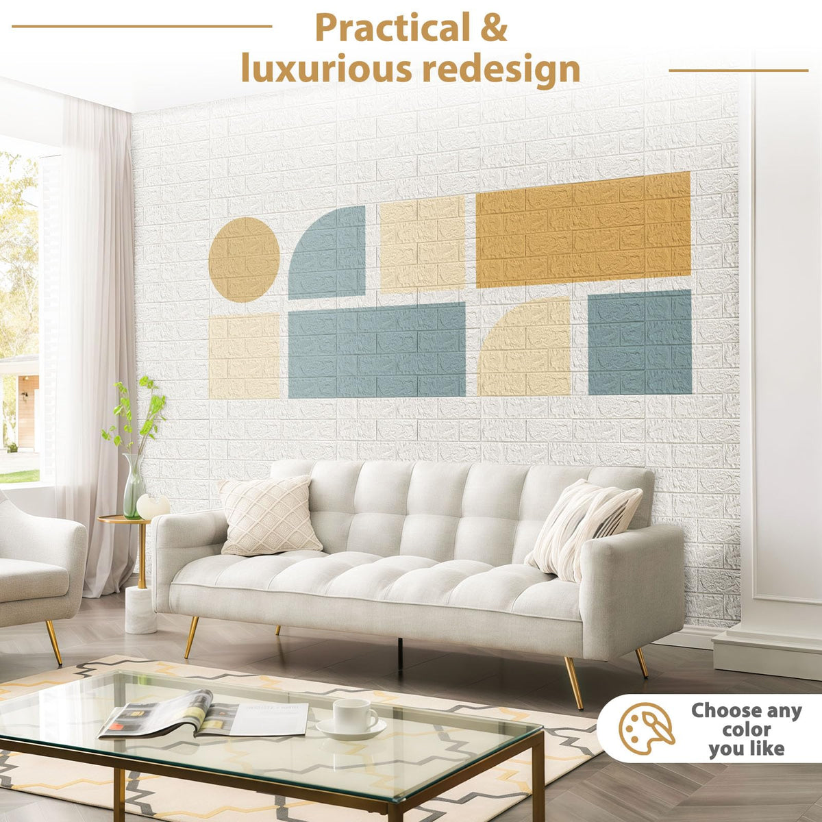 3D Wall Panels Peel and Stick, Waterproof PE Foam (30)