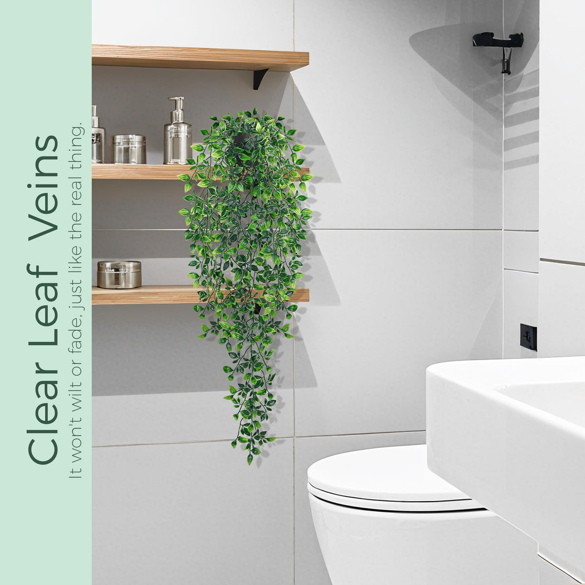 34" Artificial Mandala Vine Hanging Plant Shelf Decor