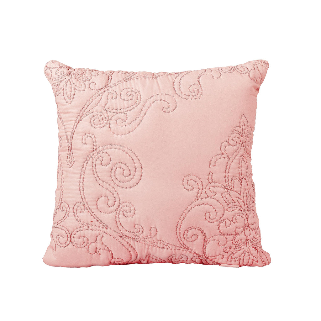 Damask 4 Piece Bedspread Set, Scalloped Edge Reversible Coverlet Comforter Prewashed Bedding Set, Matelasse Embossed