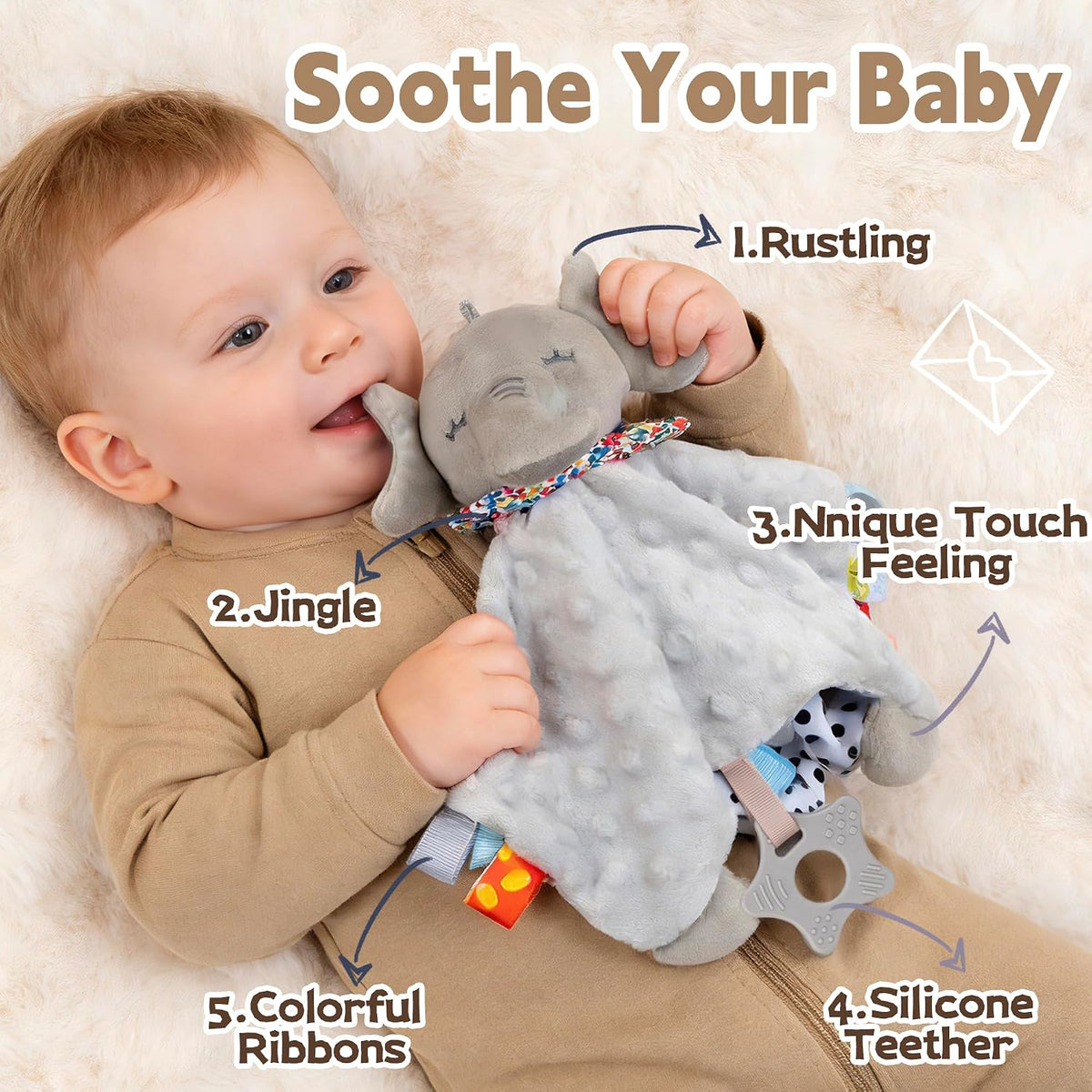 Piece Baby Gift Basket, Baby Shower Gift Set for Newborns, Khaki