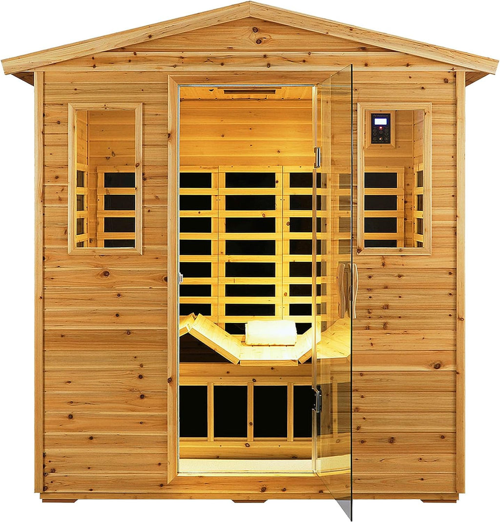 Outdoor Sauna 3 Person Infrared Sauna, Infrared Saunas for Home