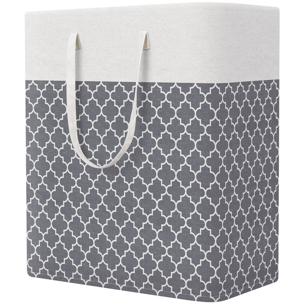 Basket Hamper, 100L Clothes Storage, Clover Grey