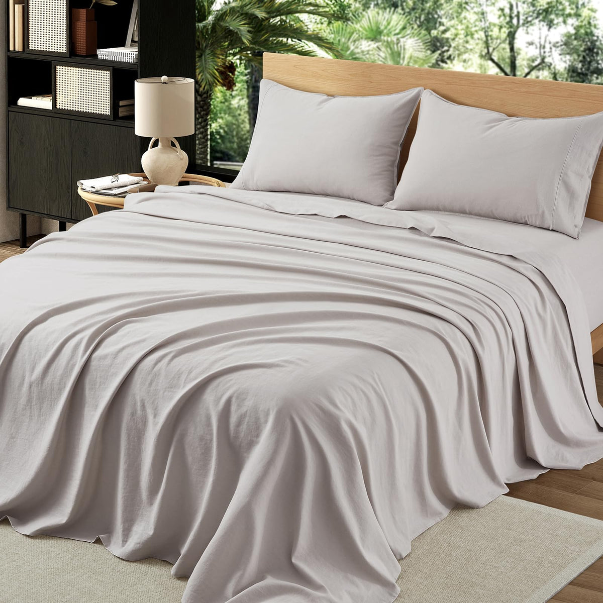 100% Organic Linen Sheets Bed Sheets for Hot Sleepers