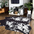 Cow Hide Rug Faux Cowhide Rug Large 8x10 Cow Print Rugs Area Carpet Animal Print Western Home Decor Bedroom