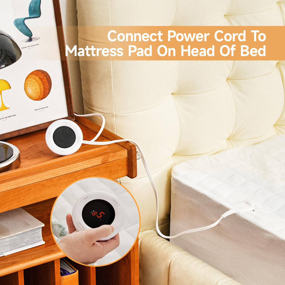 Heated Mattress Pad, Bed Warmer Pad, Machine Washable