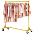 Z Rack, Rolling Clothes Racks with Z-Base, Heavy Duty Garment Rack, Clothing Racks for Hanging Clothes, Sturdy Metal