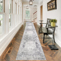 2'6x12 Hallway Runner Rug - Vintage Washable Kitchen Rugs with Non Slip Backing Soft Stain Resistant Carept Bedroom