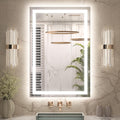 40x24 Inch LED Bathroom Mirror with Lights, Frontlit & Backlit