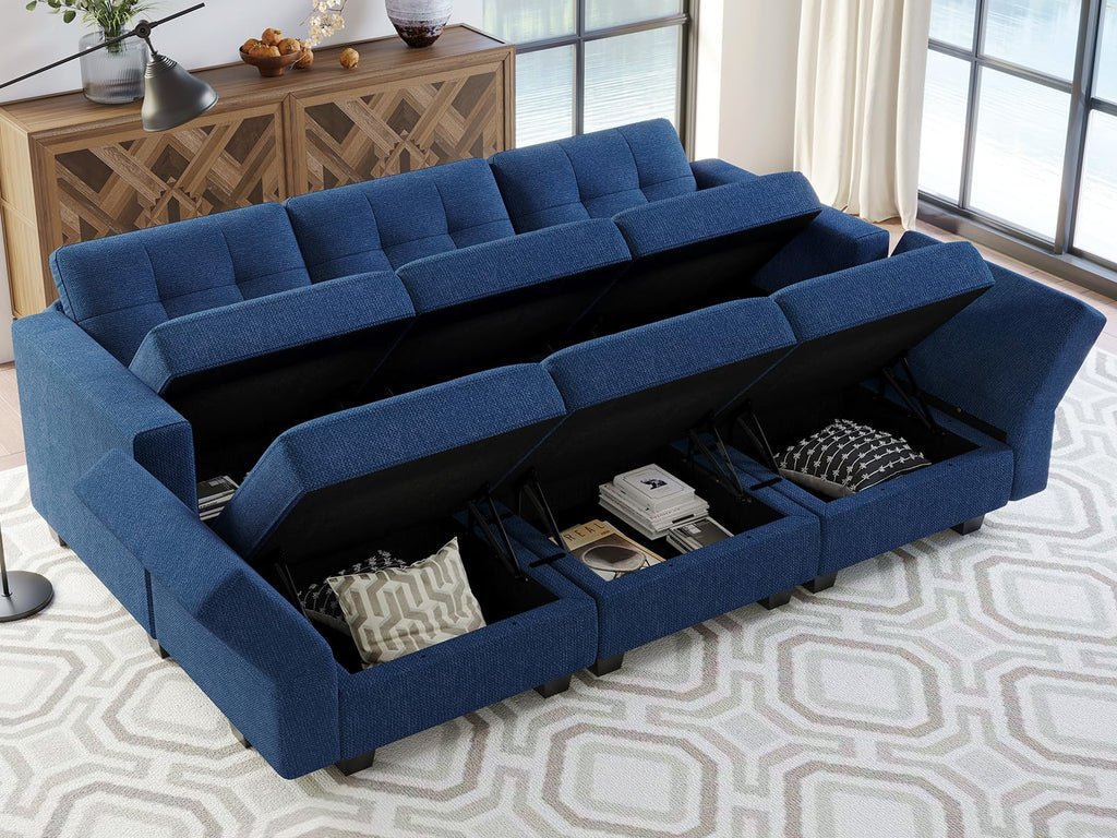 Modular Sectional Sofa with Storage Sectional Sleeper Couch Modular Sofa Bed Blue
