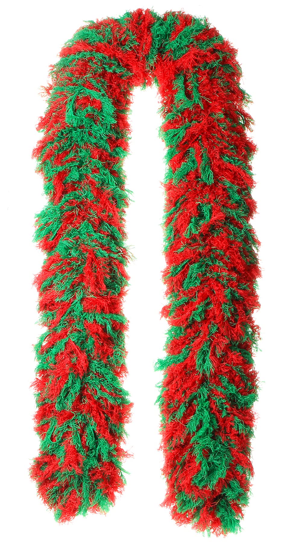 Featherless Super-Sized Faux Feather Boa (Made of Yarn) - U.S. Patent # D814,740. Cut to Length. Made in America