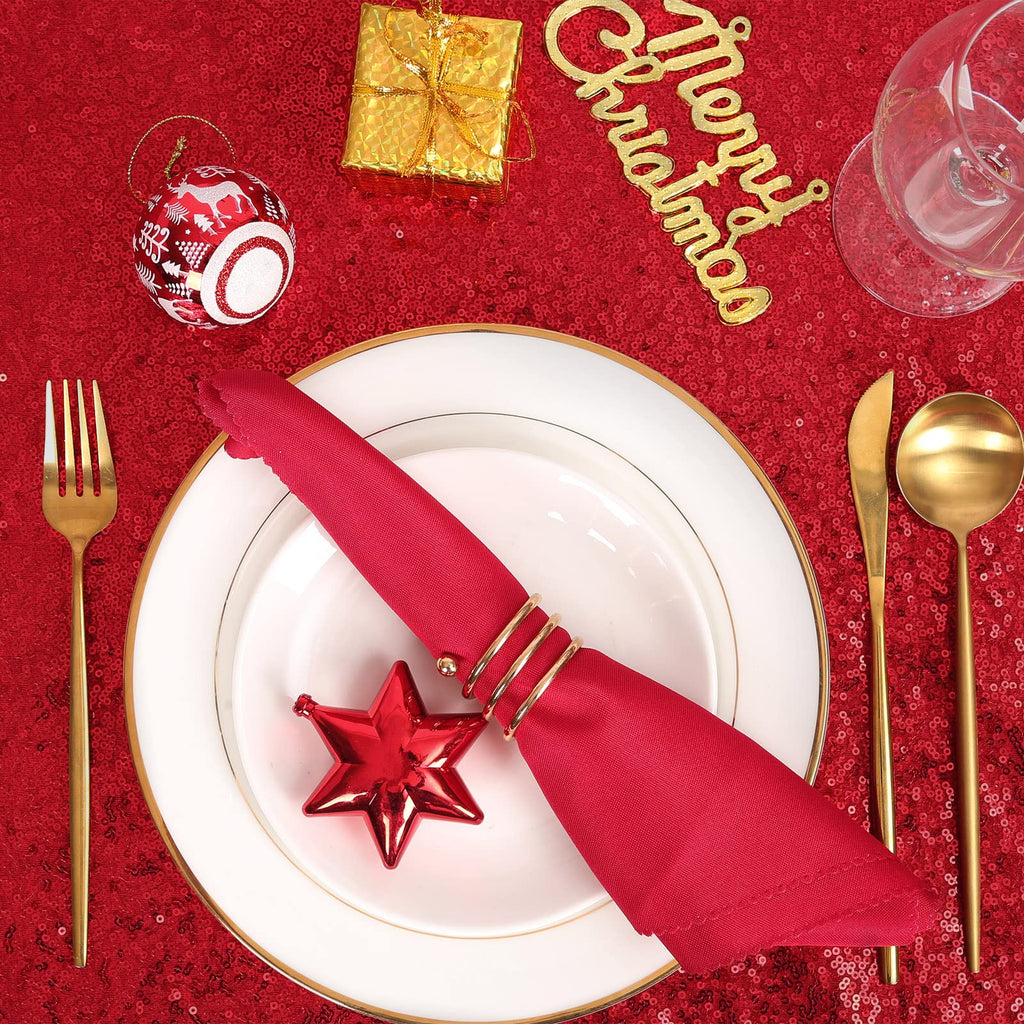 Sequin Tablecloth Red Sparkly Sequin Tablecloth Christmas Day