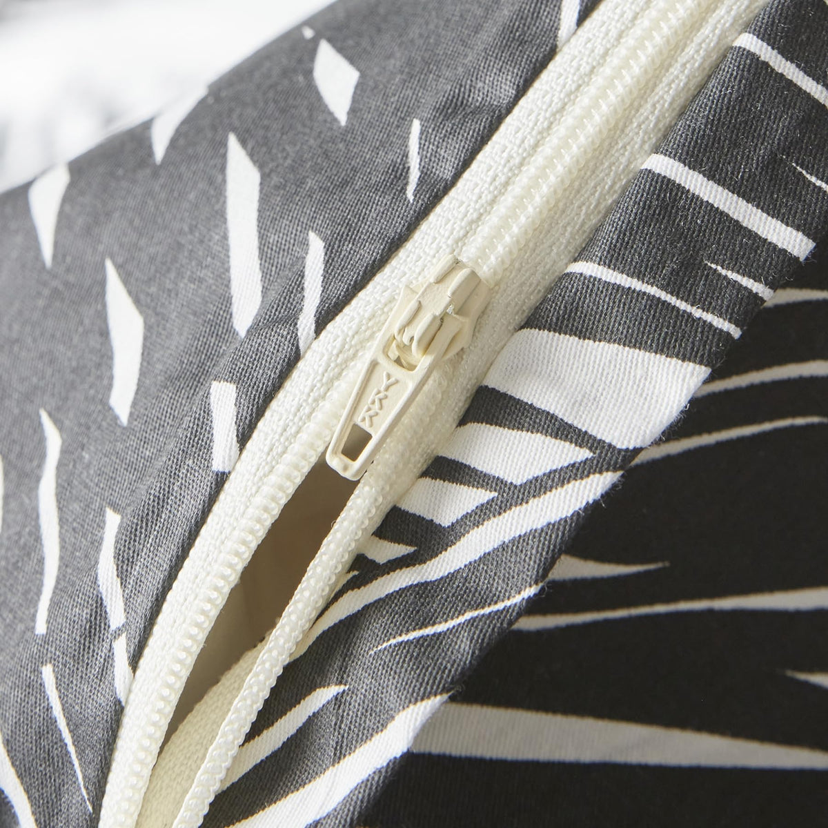 Black and White Botanical Duvet Cover 100% Cotton 3 Pcs Set