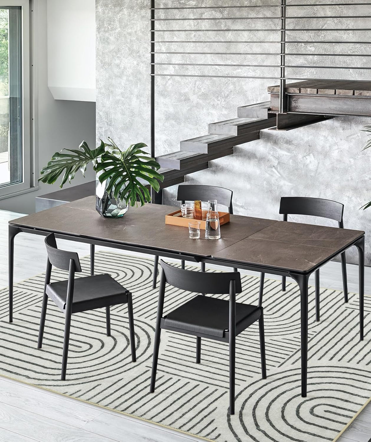 Abstract Washable Area Rug, Rug