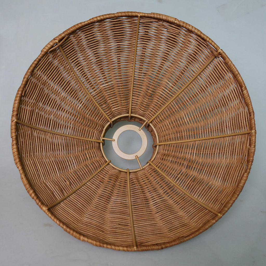 Rattan woven Pendant Lights Shade Rattan Hanging Lamp Shades for Pendant, Floor, Table, and Wall Lamps - Boho Wicker