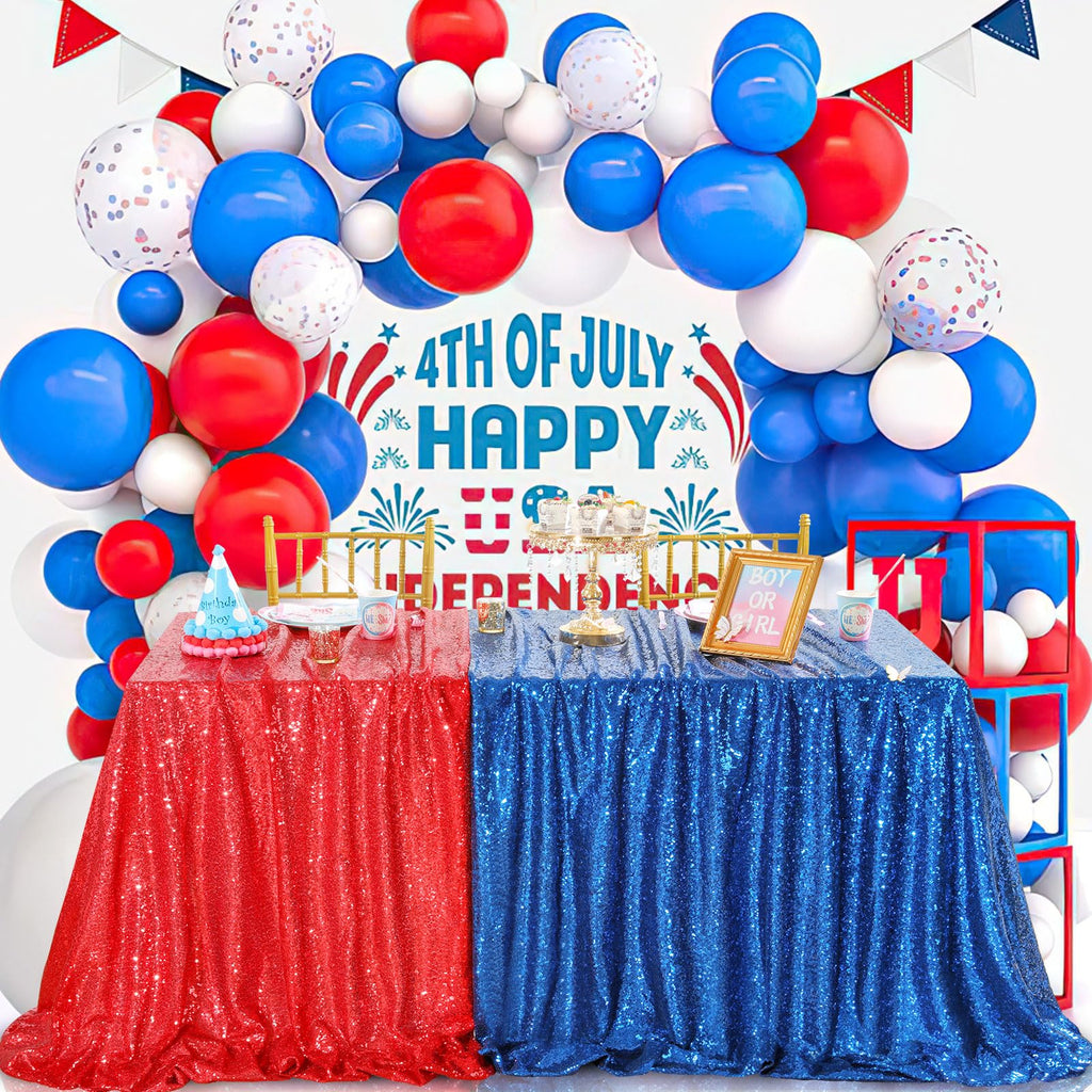 Sequin Tablecloth Royal Blue Party Decor 60x102 Inch Glitter Table Cover