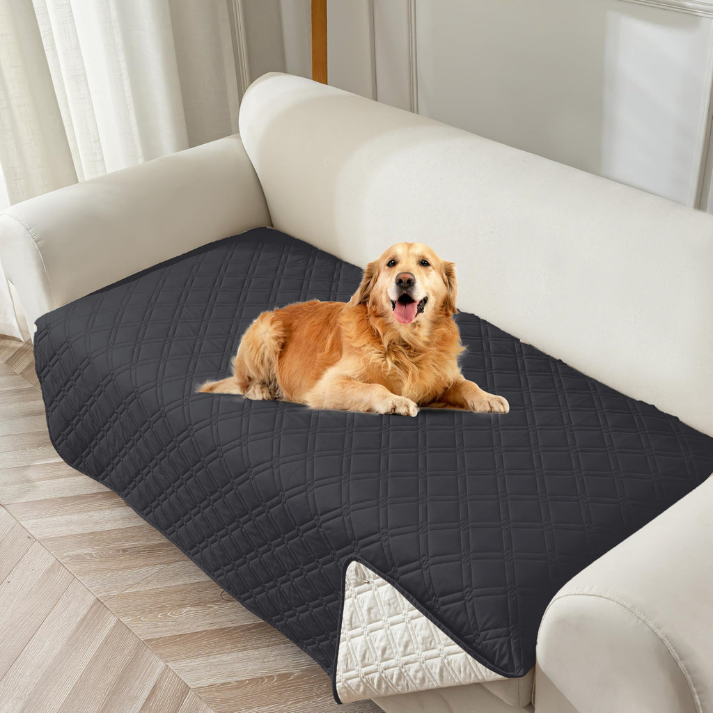 Waterproof Couch Cover, Washable Anti-Slip 78inch Sofa Covers with 3 Cushions, Sectional Couch Covers for Pets