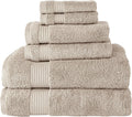 CTT - Luxury 6 Piece Towel Set, 100% Turkish Cotton, Quick Drying, Highly Absorbent & Comfy, Includes 2 Bath Towels