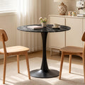 Inspired Saarinen Style Round Table, Modern Dining Table, MDF Top and Steel Base Tulip Round Kitchen Table, Kitchen Table, Mid Century Coffee