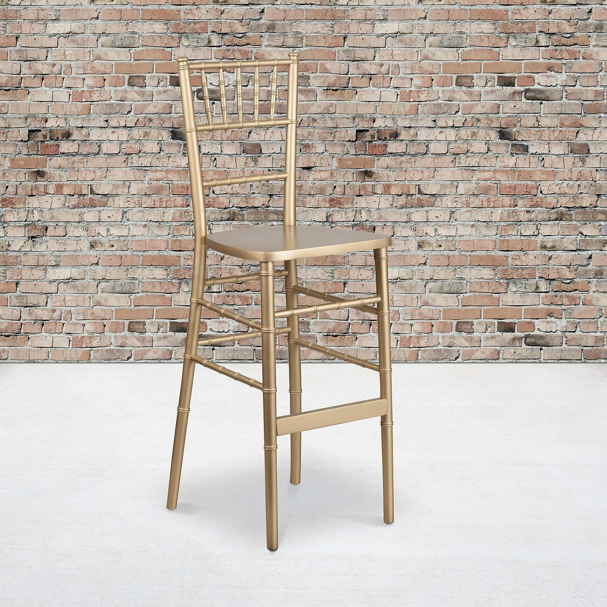 Hercules Wood Chiavari Chair, Gold, 2-Pack