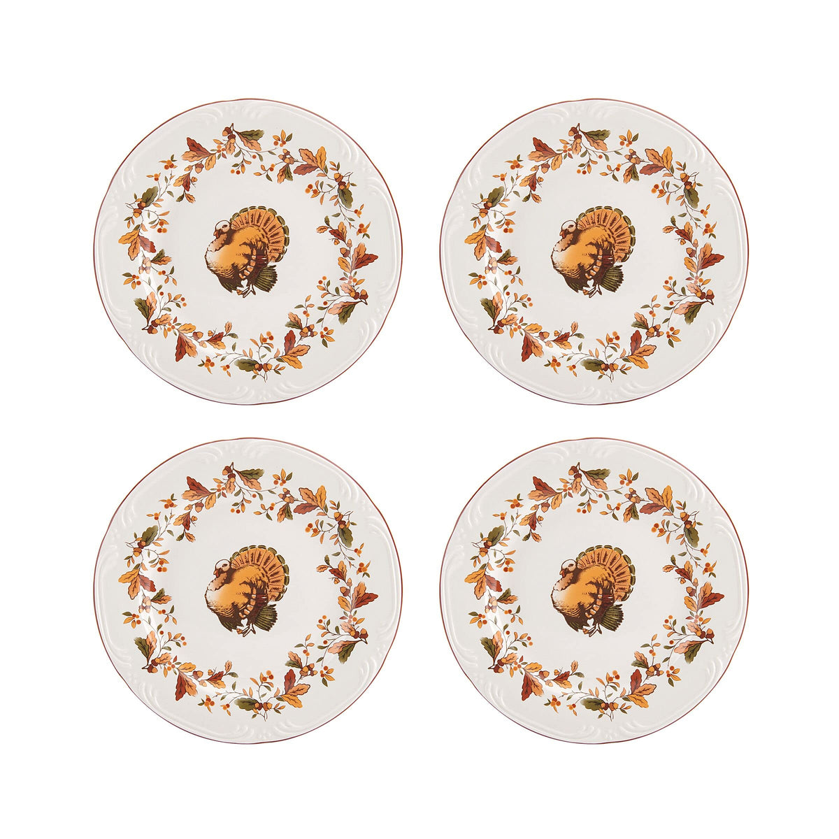 Autumn Berry 16 Piece Dinnerware Set, Service for 4, Multi Colored