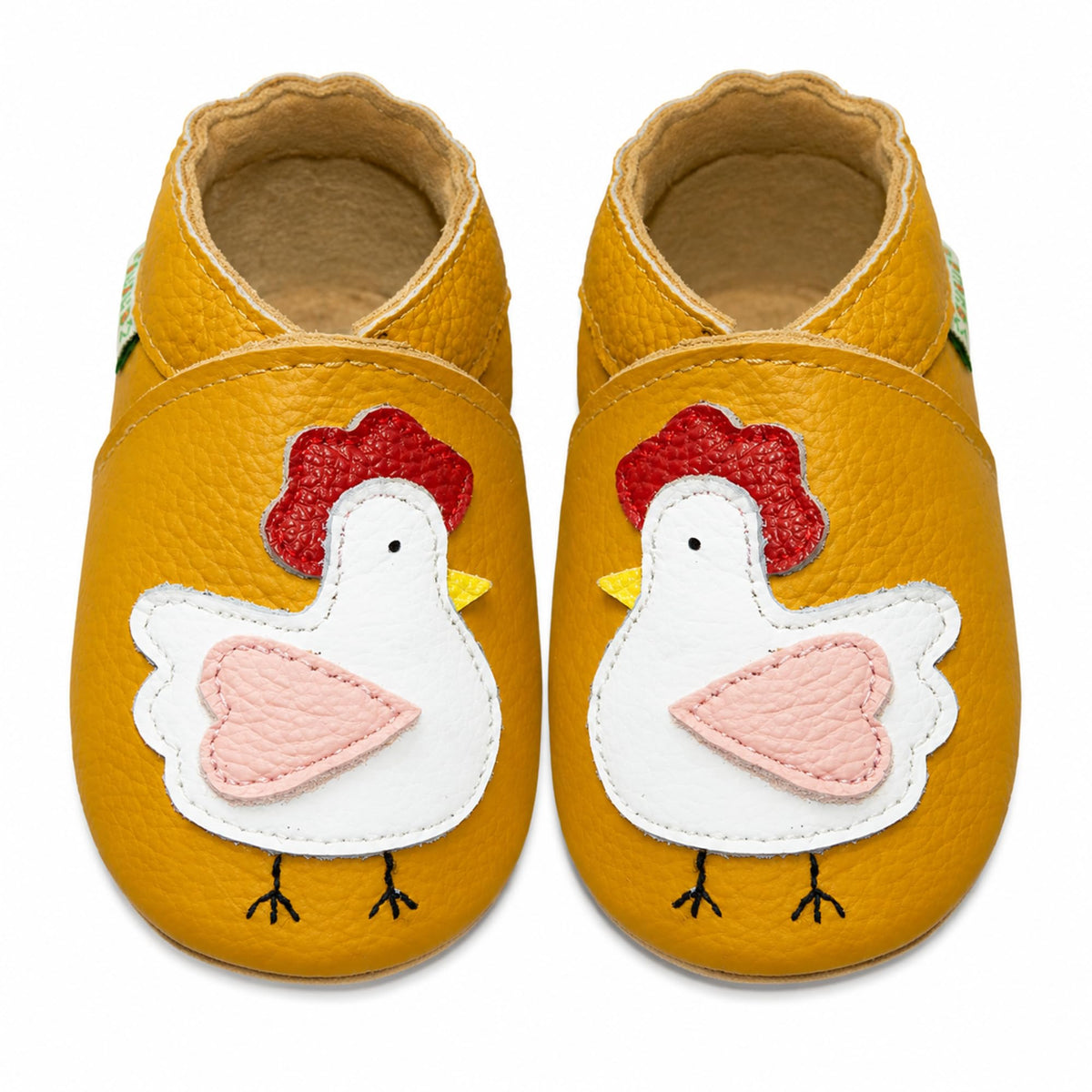 Baby Leather Moccasins,Ochre-Chick