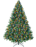 Prelit Christmas Artificial Tree with Led Lights, Lighted Xmas Tree