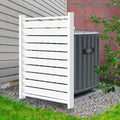 38" W x60 H Air Conditioner Fence,White Vinyl Privacy Fence, Privacy Panels Pool Equipment Enclosure Outdoor Privacy