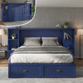 Full Size Murphy Bed with Bedside Tables & Charging Station