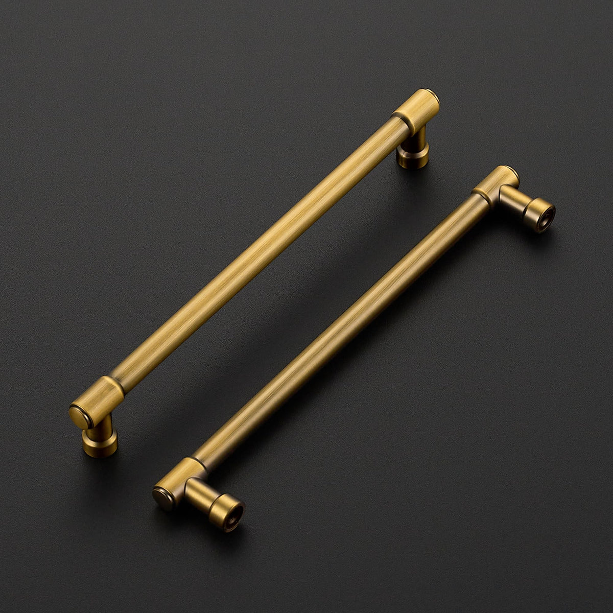 Brushed Brass Kitchen Pulls Cabinet Handles 7-1/2 Inch 10 Pack