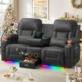 Power Loveseat Recliner Sofa, Reclining Loveseat with Console