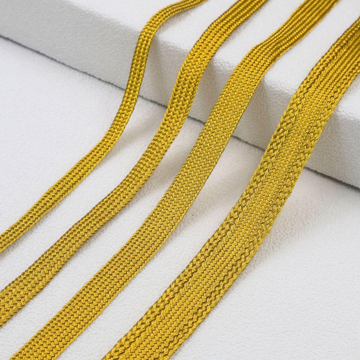 4 Size 5 Yards Gold Ribbon Jacquard Ribbon Embroidered Fabric